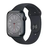 Смарт-часы Apple Watch Series 8 GPS 45mm Midnight Aluminum Case with Midnight Sport Band S/M (MNUJ3)