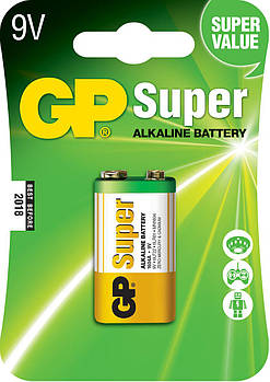 Батарейка GP 1 шт 1604A-5UE1 лужна 6LF22, 6LR61 (крона)