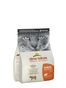 Сухий корм для дорослих кішок Almo Nature (Альмо Натюр) Holistic з яловичиною 2 кг