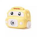Машинка генератор з мильними бульбашками  "School bubble bus" P 30   Жовта, фото 3