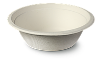 ЭКО Боул (глубокая тарелка) биоразлагаемая объемом 480мл на основе багассы с крышкой РЕТ (10шт/уп)