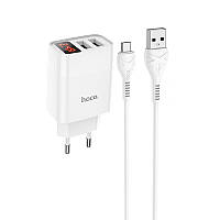 МЗП HOCO C86A (2USB/2.4A) + MicroUSB