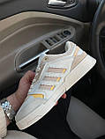 Кросівки жіночі Adidas Drop Step Beige кеди бежеві адідас дроп степ шкіряні демісезонні повсякденні яскраві, фото 3