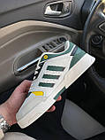 Кросівки жіночі Adidas Drop Step White Green кеди білі адідас дроп степ шкіряні демісезонні повсякденні, фото 7