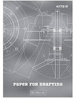 Папір для креслення А4 ПАПКА 10арк 200г/м Kite K23-269