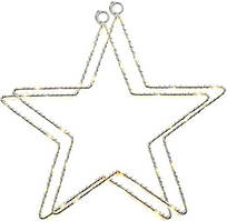 Світлодіодні різдвяні зірки, SANDYBY Star Window Light 40 теплих білих світлодіодних ламп Декоративні лампи з батарейним живленням