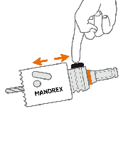 Набір бі-металевих з Co8 кільцевих пил SpeedXcut M42 16 - 51 мм (9 шт) Mandrex (Нідерланди), фото 2