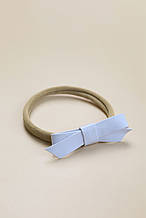 Пов'язка one size з шкіряним бантиком, білий