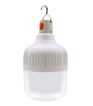 Кемпінгова лампа бездротова акумуляторна з гачком для підвісу з портом USB Біла лед світильник