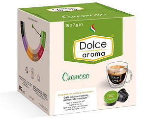 Кава в капсулах Dolce Aroma Dolce Gusto Cremoso 16 шт Італія Дольче густо