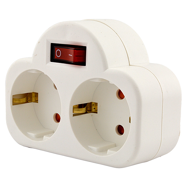 Різетка горизонтальна з кнопкою SVT-7392N, фото 1