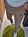 Штани спортивні чоловічі коричневі зима теплі з брендом брендом Nike (Найк), фото 3
