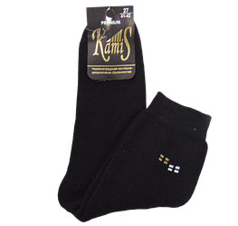 Чоловічі шкарпетки махрові Kamis 27 (41-42) чорні