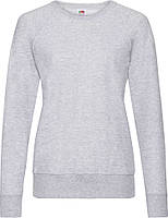 Світшот Fruit of the Loom Lightweight Raglan Sweat Ladies Серый Меланж L