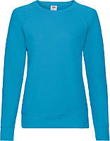 Світшот Fruit of the Loom Lightweight Raglan Sweat Ladies Ярко-Синий S