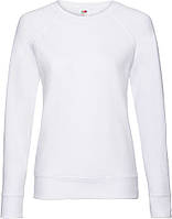 Світшот Fruit of the Loom Lightweight Raglan Sweat Ladies Белый XS