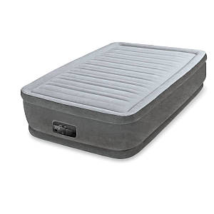 Надувне ліжко Intex 64412 з вбудованим насосом 220 V, 191 х 99 х 46 см Преміум Якість
