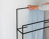 Вішалка металева підлогова для пледів, рушників 740х300х950мм, фото 5