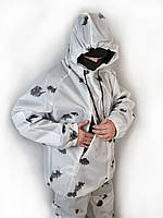 Якісний зимовий маскувальний костюм маскхалат з наколінниками Кишені доступ до припасів Розмір 50-56