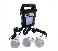 Сонячна станція для кемпінгу на три лампи GDLITE GD-8060, фото 2