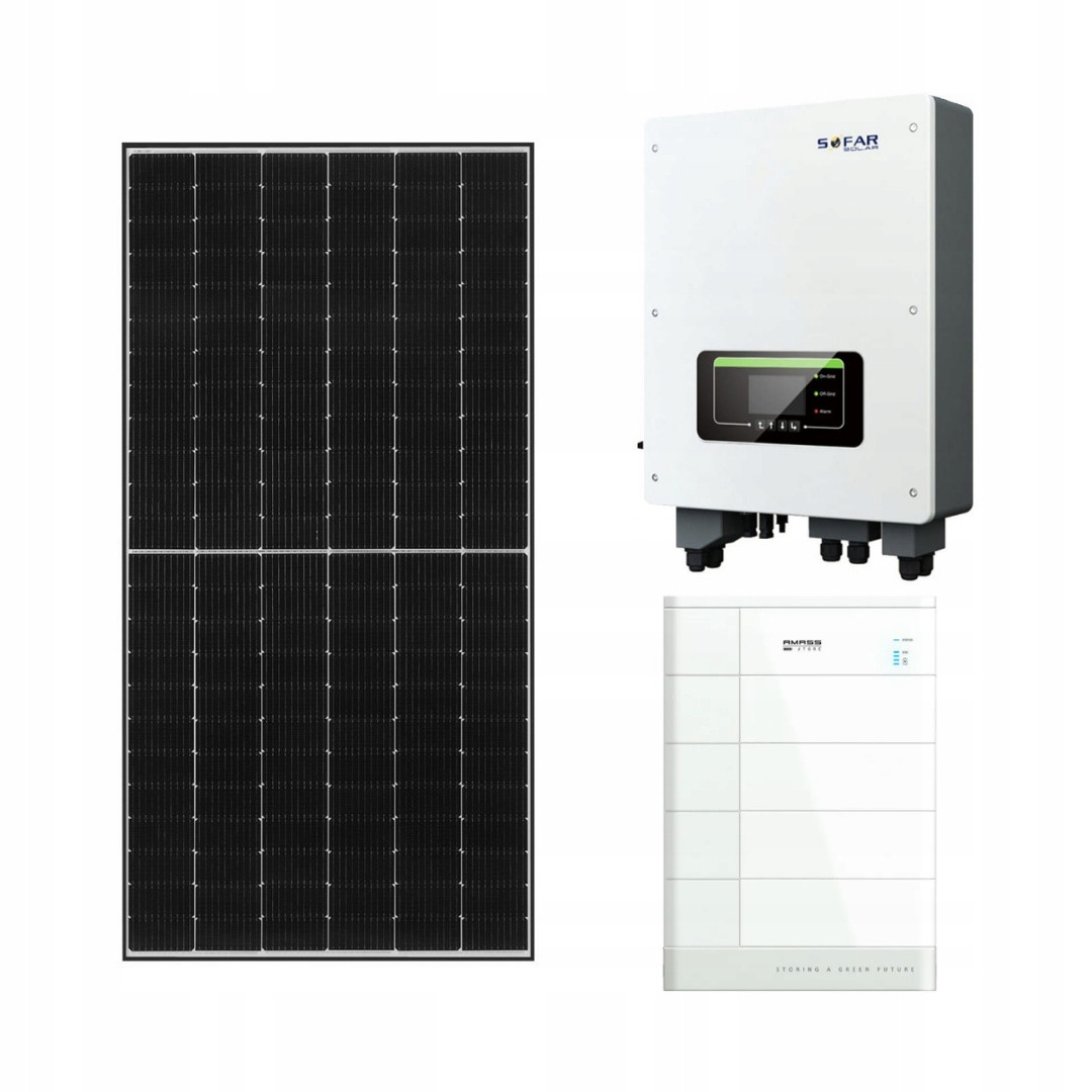 Фотоелектричний набір потужністю 5 кВт з акумуляторами Sofar потужністю 9 кВт, фото 1