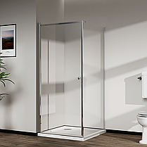 Скляна душова кабіна AVKO Glass RDR11 90x90x190 Clear, фото 4
