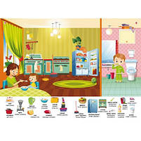 Книга Перший віммельбух із наліпками У мене вдома, фото 3