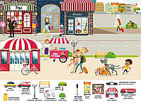 Книга Перший віммельбух із наліпками У місті, фото 2