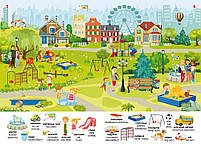 Книга Перший віммельбух із наліпками У місті, фото 3