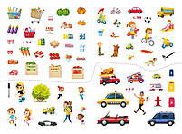 Книга Перший віммельбух із наліпками У місті, фото 4