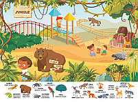 Книга Перший віммельбух із наліпками Зоопарк, фото 3