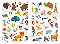 Книга Перший віммельбух із наліпками Зоопарк, фото 4