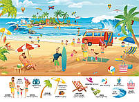 Книга Перший віммельбух із наліпками На відпочинку, фото 2