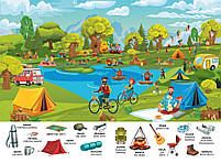 Книга Перший віммельбух із наліпками На відпочинку, фото 3