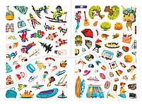 Книга Перший віммельбух із наліпками На відпочинку, фото 4