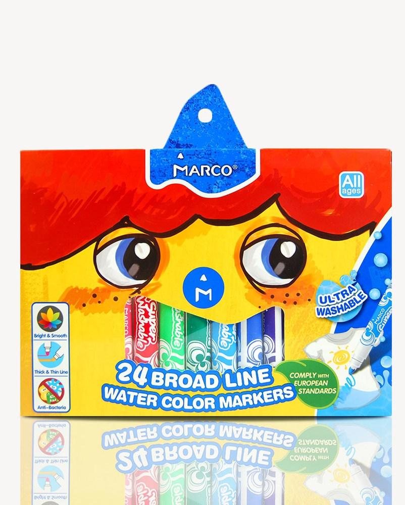 Фломастери Marco Super Washable Jumbo CB 24 кол, фото 1