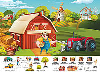 Книга Перший віммельбух із наліпками Ферма, фото 2