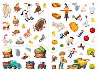 Книга Перший віммельбух із наліпками Ферма, фото 4