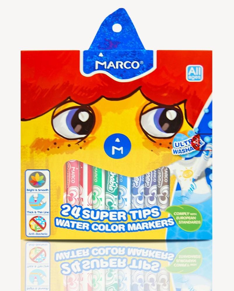 Фломастери Marco Super Washable CB 24 кол, фото 1