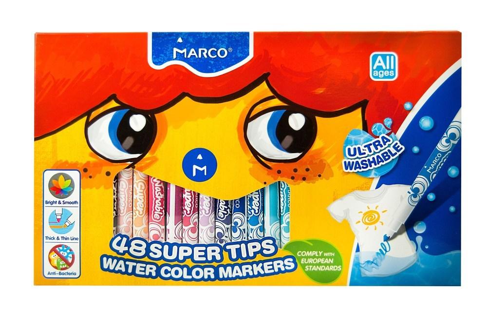 Фломастери Marco Super Washable CB 48 кол, фото 1