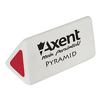 Ластик Axent Pyramid, бело-красный