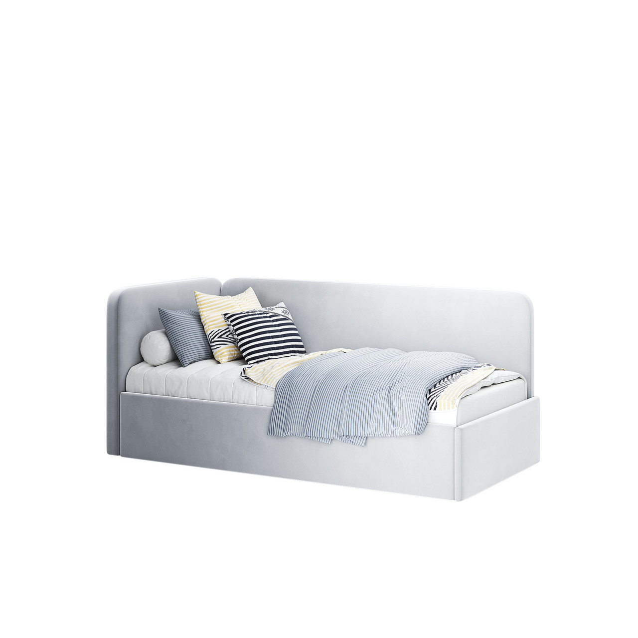 М'яке ліжко без підйомного Happy 0,9х2,0 (L+R), фото 1