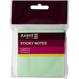 Блок паперу з липким шаром Delta 75*75*100 арк зелений пастель