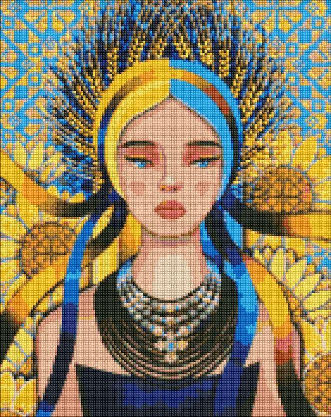 Картина стразами Ідейка Сонячна ©mosyakart (AMO7424) 40 х 50 см (На підрамнику)