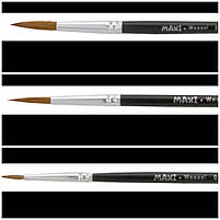 Пензель колонок №3 круглий Maxi, фото 2