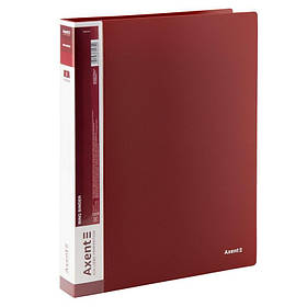 Папка А4 на 4 кільця 35 мм Axent, бордо