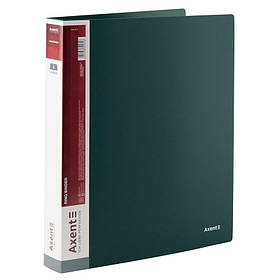 Папка А4 на 4 кільця 35 мм Axent, зелена