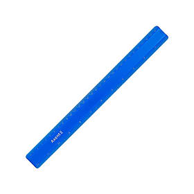 Лінійка 30 см пластик Axent, матова синя