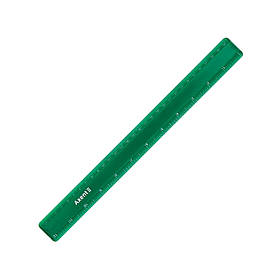 Лінійка 30 см пластик Axent, матова зелена