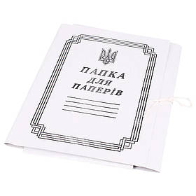 Папка для паперів на зав'язках 0,35 мм картонна К